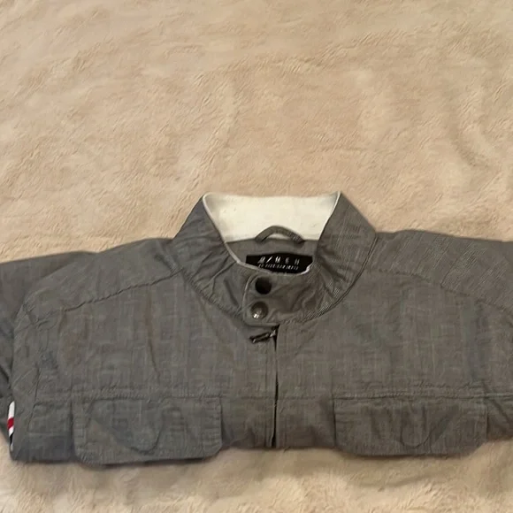 Mens XL 95% cotton gray jacket spring - Picture 9 of 9